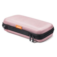 Durable Pink Zippered EVA Case - Perfect Travel Organizer for Small Devices