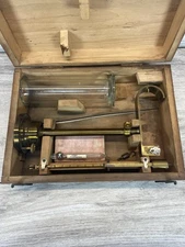 Antique Westphal #45 Brass Specific Gravity Balance Scale In Box Pre War Germany