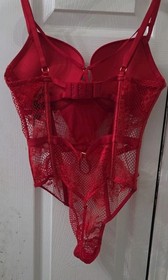 VICTORIA'S SECRET  VERY SEXY BOMBSHELL Add 2 Cups LACE TEDDY BODYSUIT size Small