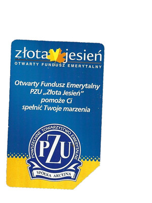 Telefonkarte (Polen) Werbung PZU Pension fund zstd akzeptabel