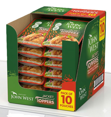 John West Jacket Toppers Thunfisch mit ofengetrocknetem Tomaten- & Kräuterdressing 85g x10