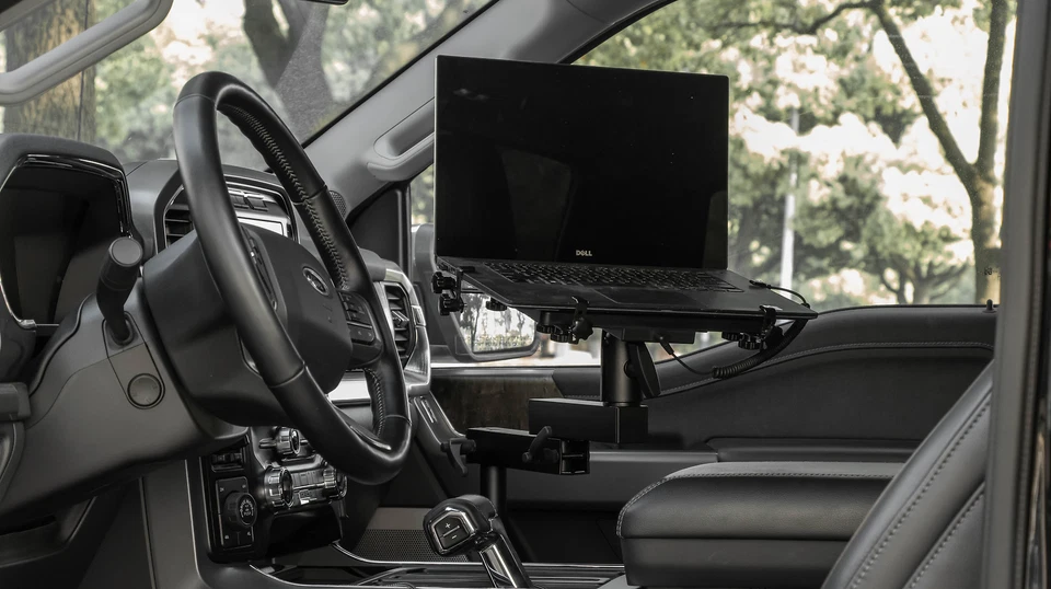 Vehicle Laptop Stand Holder Fit for Jeep Wrangler JL 2018-24 Truck Laptop Mount - Image 2 of 4