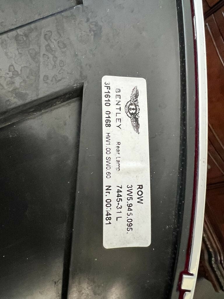 Rare left lamp Bentley Continental Flying Spur 2009-2012