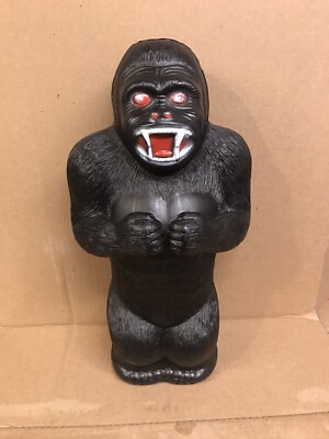 Blow Mold King Kong Gorilla Bank Plastic Renzy Mold 17  Inches Tall
