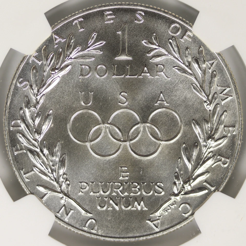 1988-D Olympics $1 Commemorative Silver Dollar NGC MS70 - Image 4 of 4