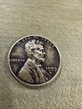 1959 D - Lincoln Memorial Penny - L On Edge Rare