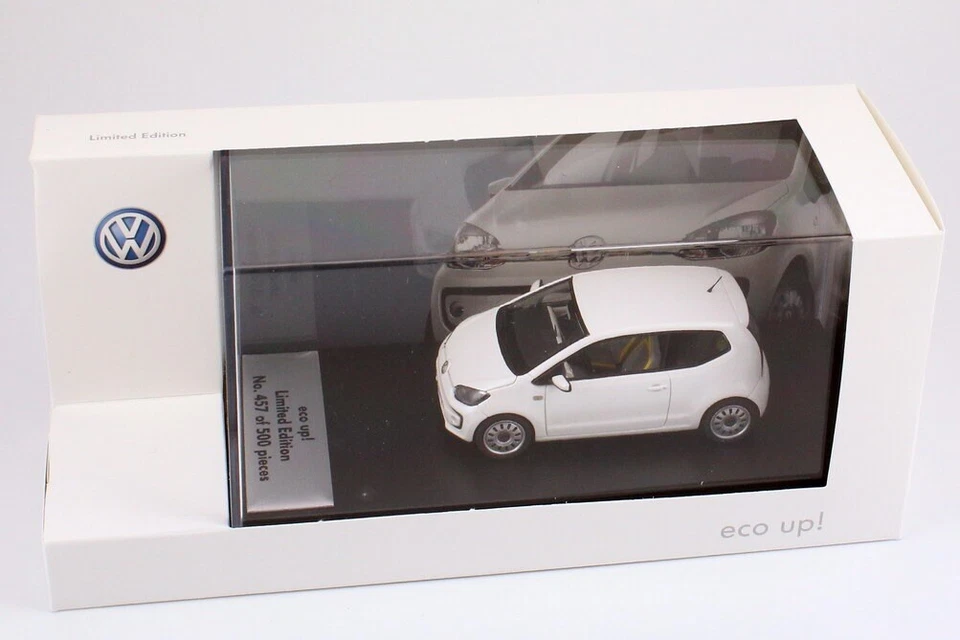 RARE VW ECO UP! METALLIC WHITE 2011 IAA MOTORSHOW 1:43 LOOKSMART (DEALER MODEL) - Image 2 of 4