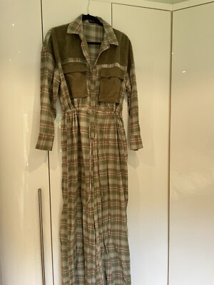 Pretty Little Thing tartan jumpsuit UK