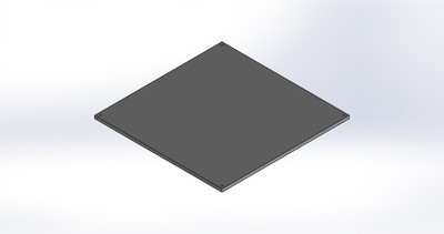 PEI Dauerdruckplatte Aluminium-Guss feinstgefräst 3D Drucker Aluplatte