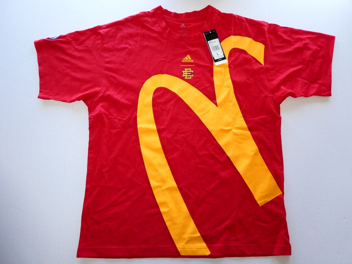 Adidas x ERIC EMANUEL x MCDONALD'S, Unisex Adult Shirt, Size Adidas x ERIC EMANUEL x MCDONALD'S, Unisex Adult Shirt, Size