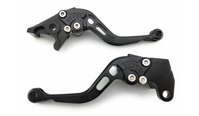 Paire de Leviers Courts Noirs AVDB Frein et Embrayage CNC HYOSUNG COMET 125