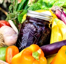 Ball Pint 4 Pack  Regular Mouth ~ 140th Anniversary Keepsake Jars 16oz Mason Jar