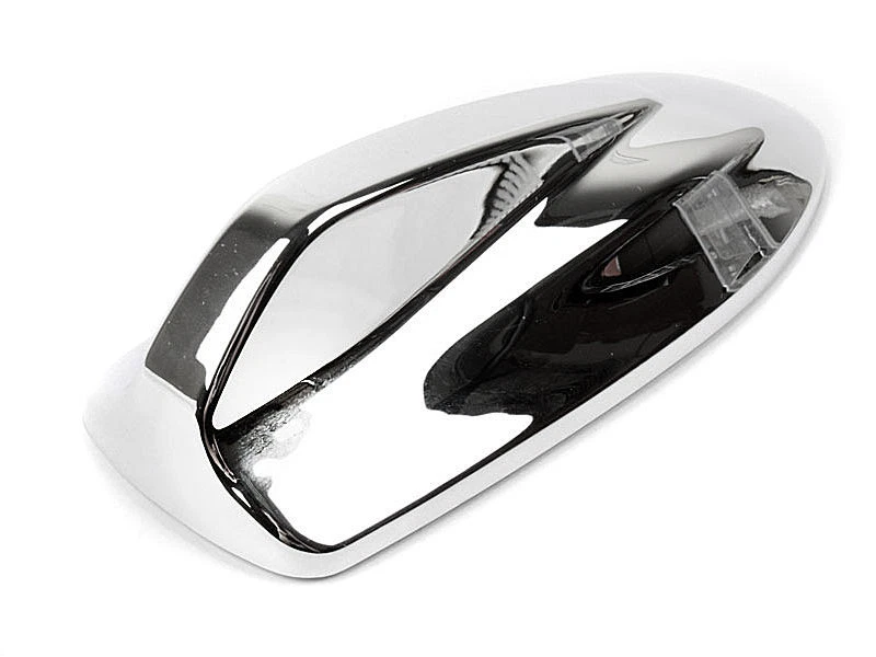 Antena ficticia aérea estática estilo V cromada ajuste universal Foto 3 de 3