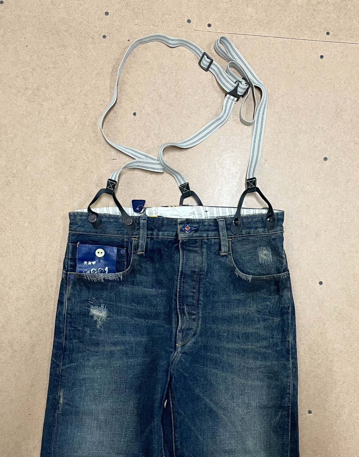 G-STAR RAW ESSENTIAL SUSPENDER HANK FAIRWAY LOOSE GRUNGE WASH W31 L30 thumbnail 5