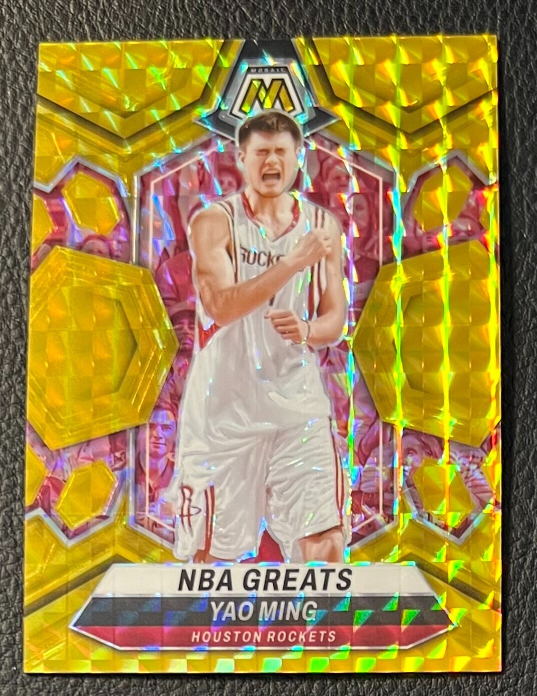 2023-24 Panini Mosaic Yao Ming 6/10 Gold NBA Greats Houston Rockets