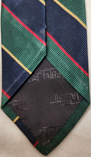Corbata para hombre Robert Talbott para The Ascot Shop cosida a mano a rayas diagonales de seda fina - Imagen 5 de 7