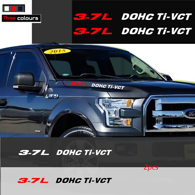 3.7L DOHC Ti-VCT Engine Hood DECALS Emblem stickers for Ford Mustang F150 2015