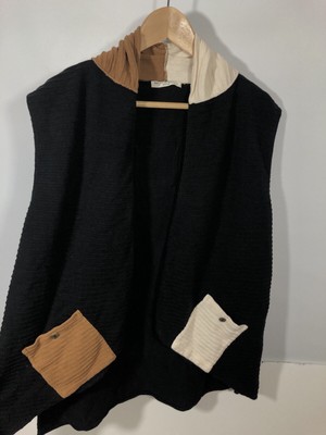 Margaret Winters Top Small Sweater Cardigan Vest Sleeveless Knit