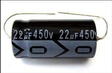 Qty 15 22UF 450V 105C Axial Electrolytic Capacitors