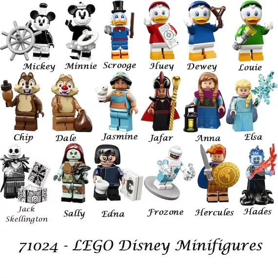 Disney series lego minifigures sales