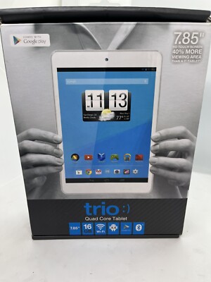 Trio AXS 7.85 HD Touch Screen Quad Core Processor 16GB WI-FI Bluetooth 4.0 White
