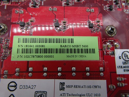 AMD Barco MXRT-5600 4GB 4x Displayport Desktop Workstation Graphics Card - Picture 4 of 4