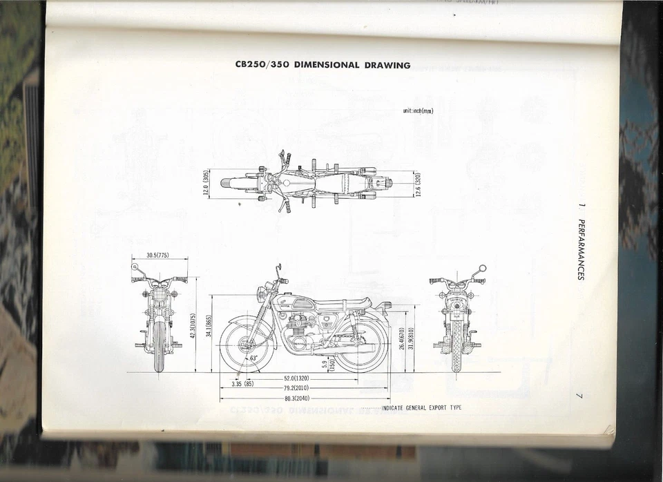 MOTO HONDA CB250 CL250 CB350 CL350 1968 MANUAL DE TALLER Diagramas de cableado Foto 3 de 4
