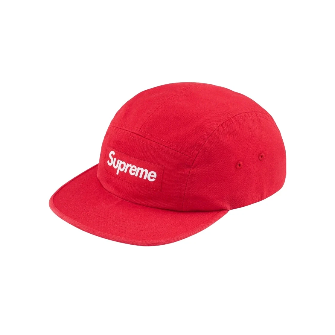 Casquette de camp en sergé chino lavé Supreme rouge  