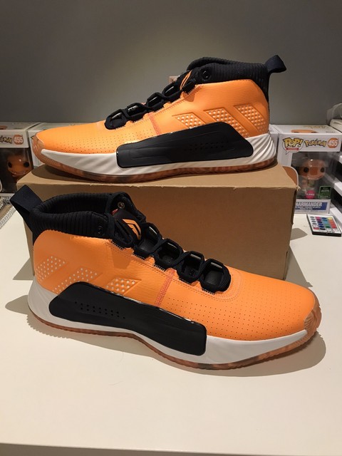 adidas Dame 5 Vegas Damian Lillard Orange White Basketball Shoes EF9801 Size 12 for sale online 