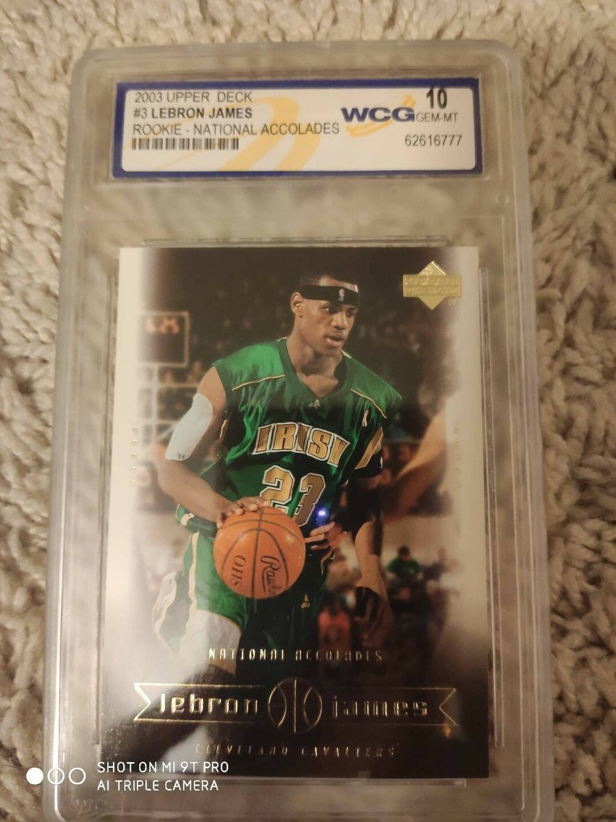 LeBron James 2003 Upper Deck National Accolades #3 WCG 10 | eBay