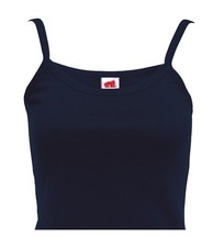 Hanes NAVY BLUE Slim Fit Camisole Spaghetti Strap Tops