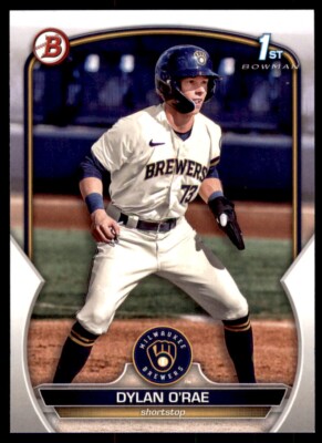 Dylan O'Rae 2023 Bowman Prospects Rookie | 1st Card RC #BP-143 Milwaukee Brewers