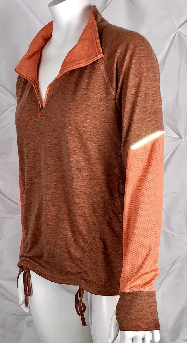 Lucy Tech Women's Athletic Sweater Size S/P Orange Thumb