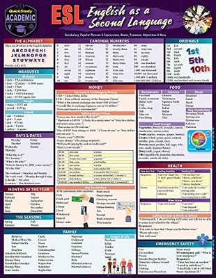 QuickStudy - ESL - English as a Second Language Misa  Lindberg MEd TE - F84z