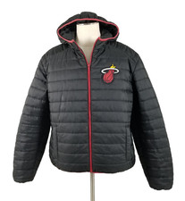 Miami Heat Jacket Mens XL NBA Basketball Puffer Hooded 2012 Eastern Champs