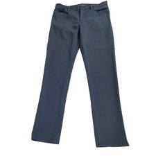 Banana Republic Traveler Pants 32x34 Heathered Navy Blue Slim Fit Mid Rise READ