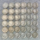 Old U.S. coins lot of 36 Buffalo Nickels mixed From 1913 P To 1938 D - P/D/S