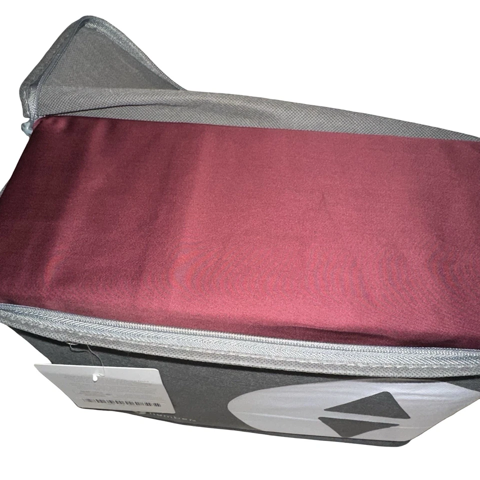 Sleep Number ExactFit Essential Fit Cotton Full Size Sheet Set in Wine - Image 2 of 4