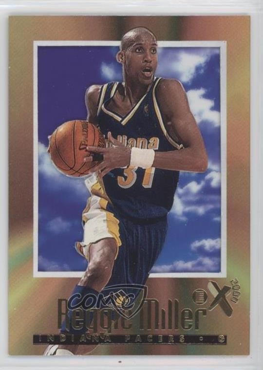 1996-97 Skybox E-X2000 Reggie Miller #27 HOF 0ex8