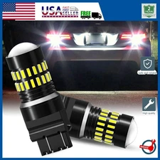 2X High Powe 3157 3057 4057 6000K White Backup Reverse LED Lights Bulbs 48H USA