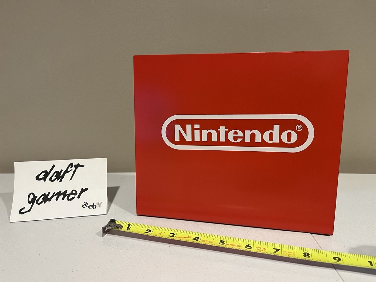 Authentic Nintendo Metal Store Sign Display Red Switch 1 & 2 RARE