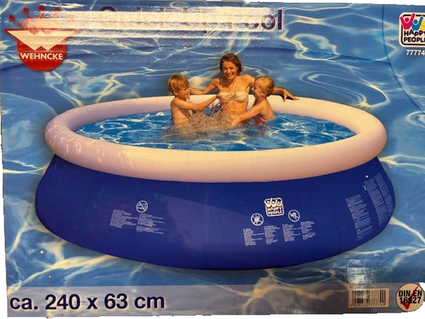 Happy People Quick Up Pool Schwimmbecken Planschbecken Kinderpool 240 X 63 Cm-image