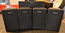 5 Sony Wired SS-MSP75 & 1 SS-CHP75 Surround Sound/ Set of 5 