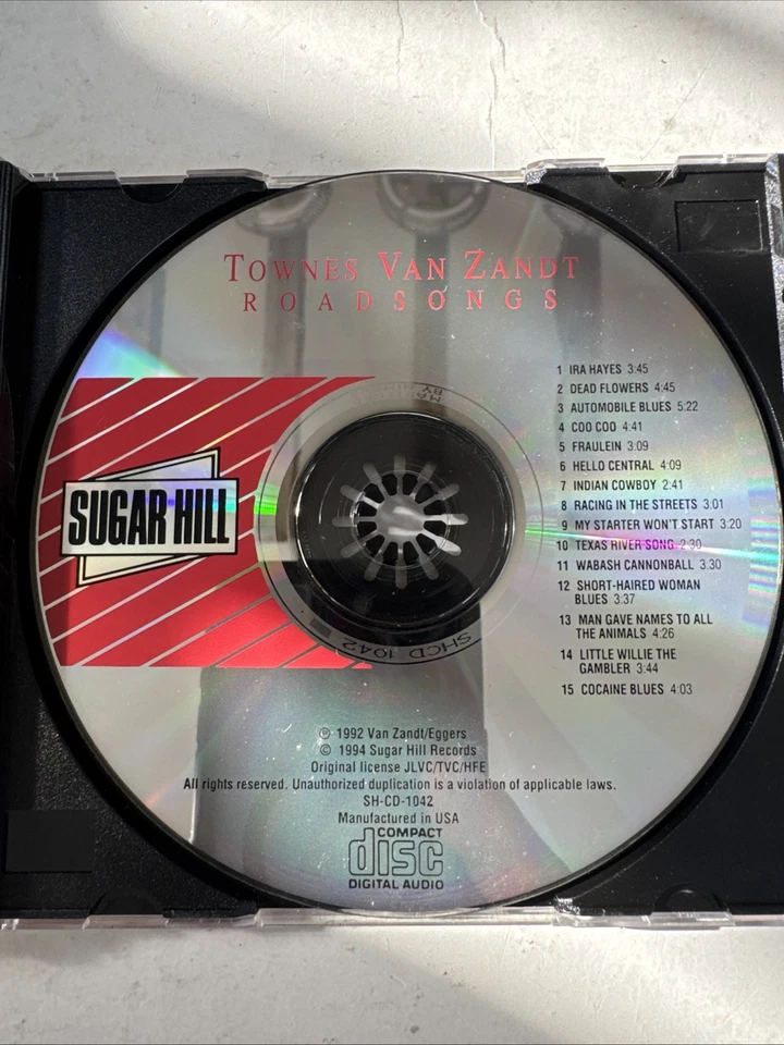 Компакт-диск с дорожными песнями Townes Van Zandt - Изображение 4 из 4