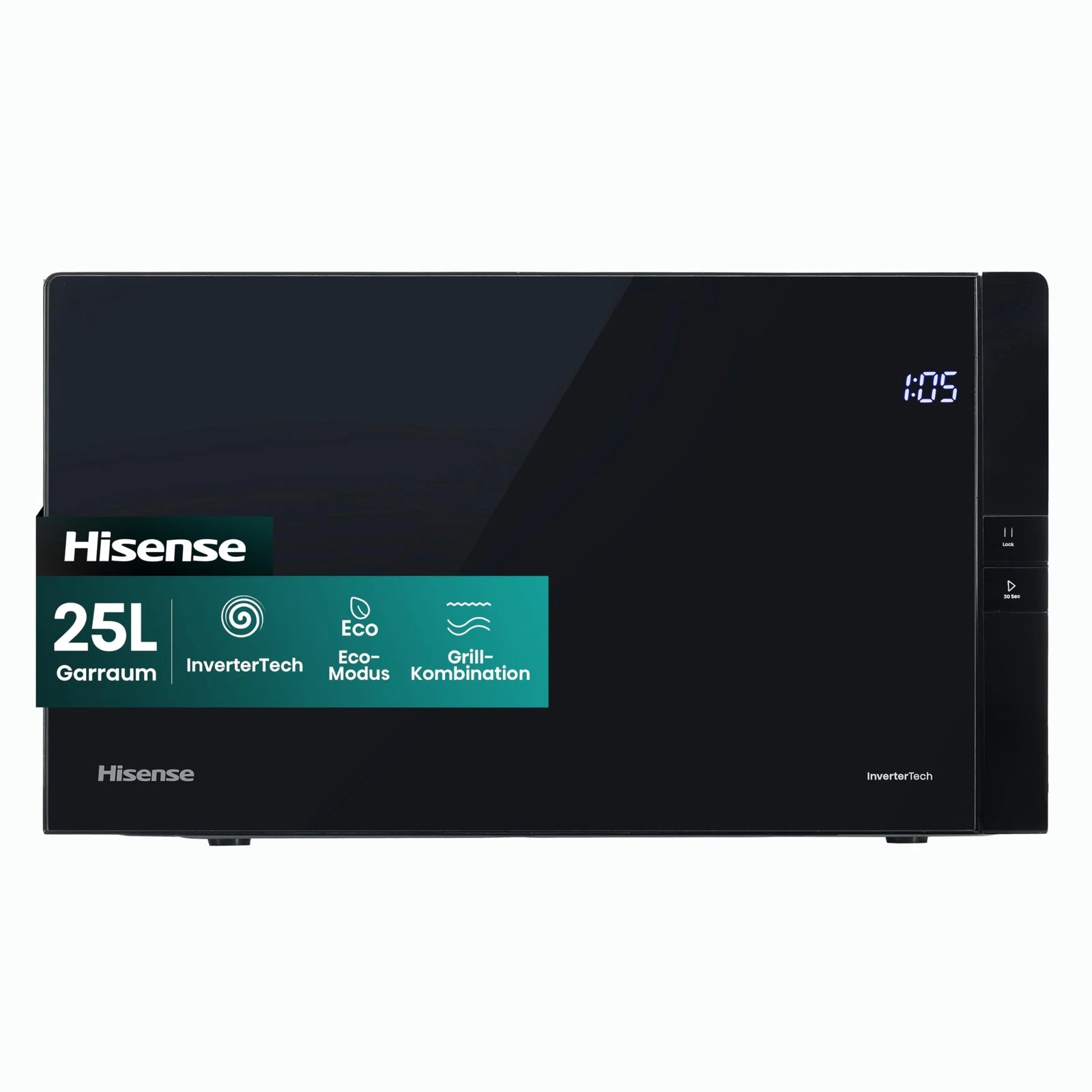 H25MOBS4HGI Microwave Oven / 25L / 900W / InverterTech / Auto Programs / Eco Mode / G...