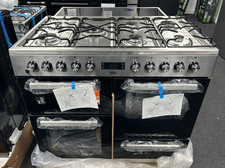 Beko KDVF100X 100cm Dual Fuel Range Cooker Beko KDVF100X 7 Brenner A Rated Stainl