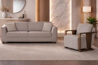 ***Modernes Sofa Mit Sessel Im Eleganten Design FüR Dein Wohnzimmer