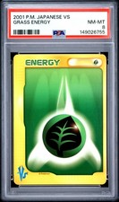 2001 POKEMON JAPANESE VS GRASS ENERGY PSA 8