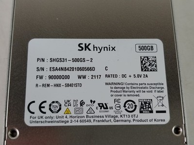 SK Hynix Gold SHGS31-500GS-2 500 GB SATA III 2.5 in Solid State Drive
