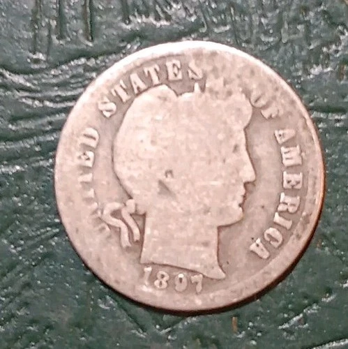 1897-S Barber Dime Semi Key Date Filler 90% Silver (A)